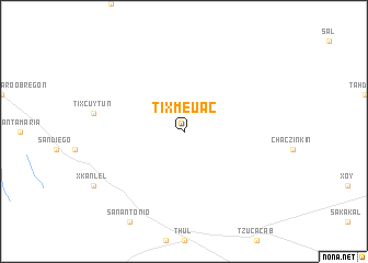 map of Tixmeuac