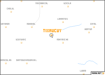 map of Tixmucuy