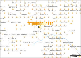 map of Tiyambarawatta