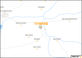 map of Tiyapino