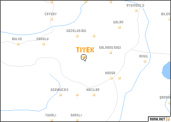 map of Tiyek