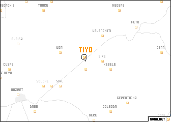 map of Tʼiyo