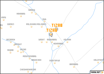 map of Tīz Āb
