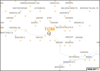 map of Tīzak