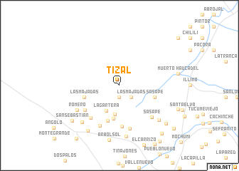 map of Tizal