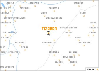 map of Tizapán