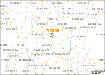 map of Tizapa