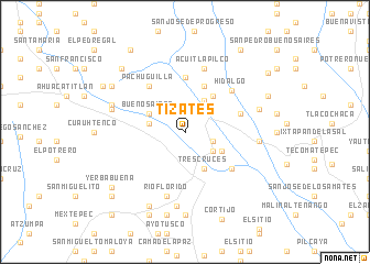 map of Tizates
