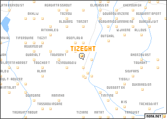 map of Tizeght