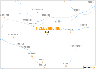 map of Tizegzaouine