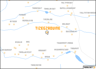 map of Tizegzaouine