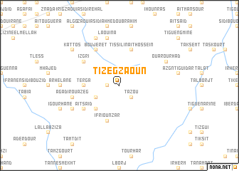 map of Tizegzaoun