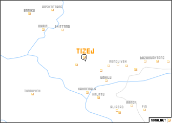 map of Tīzej