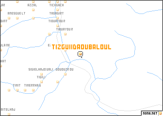 map of Tizgui Ida Ou Baloul