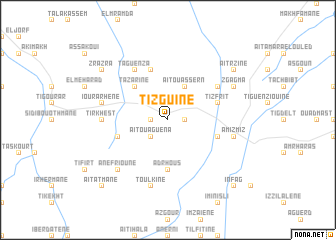 map of Tizguine