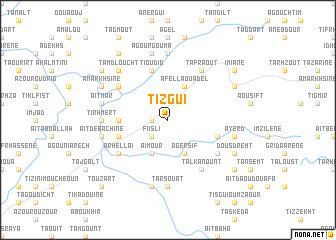 map of Tizguï