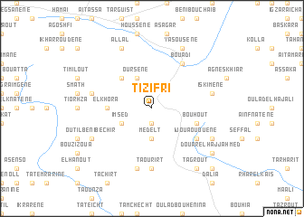 map of Tizi Fri