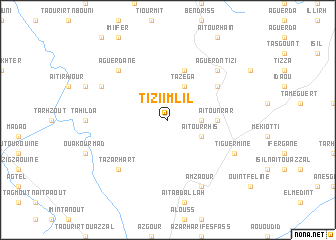 map of Tizi Imlil