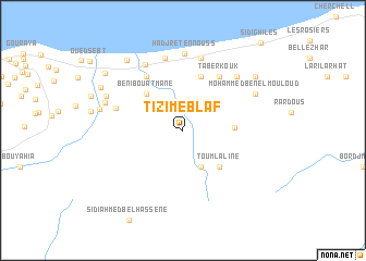 map of Tizi Meblaf