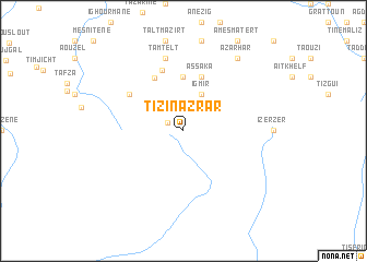 map of Tizi nʼAzrar