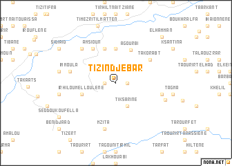 map of Tizi-n-Djebar