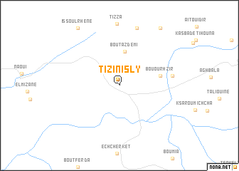 map of Tizi nʼIsly