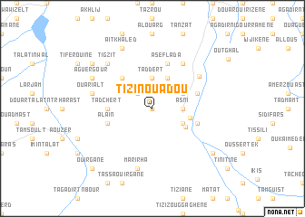 map of Tizi nʼOuadou