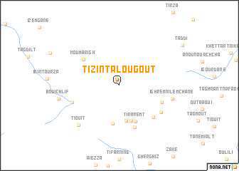 map of Tizi nʼTalougout