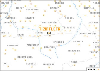 map of Tizi-n-Tleta
