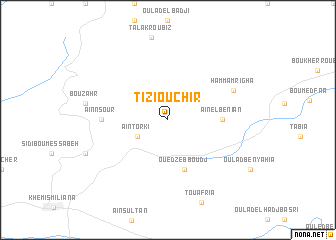 map of Tizi Ouchir