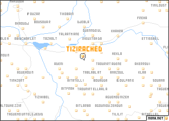 map of Tizi Rached