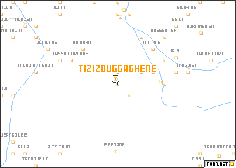 map of Tizi Zouggâghene