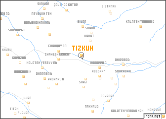 map of Tīz Kūh