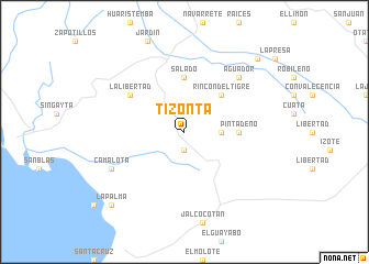 map of Tizonta