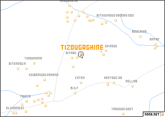 map of Tizougaghine