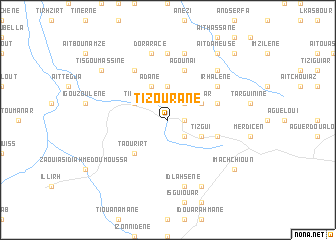 map of Tizourane