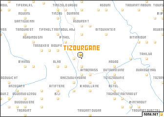 map of Tizourgane