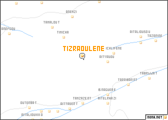 map of Tizraoulene
