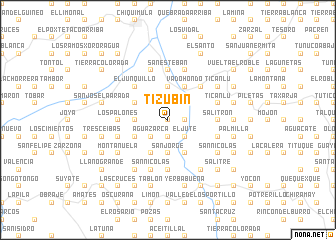 map of Tizubín