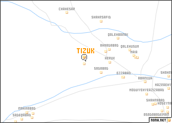 map of Tīzūk