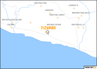 map of Tizupan