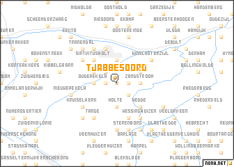 map of Tjabbesoord