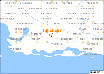 map of Tjæreby