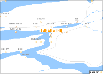 map of Tjærstad