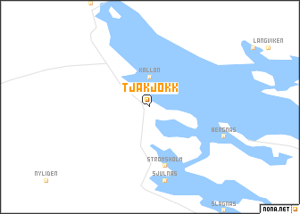 map of Tjäkjokk