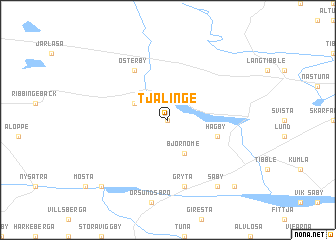 map of Tjälinge