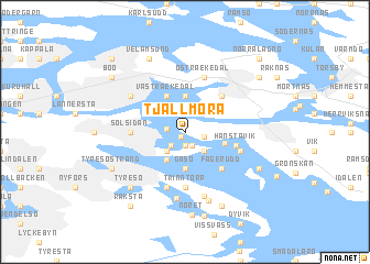 map of Tjällmora