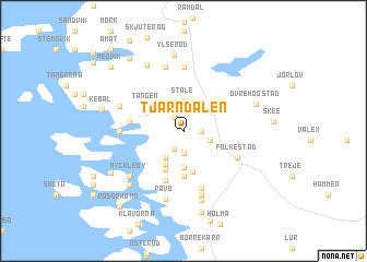 map of Tjärndalen
