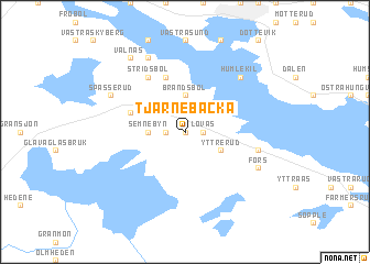 map of Tjärnebacka