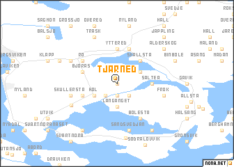 map of Tjärned